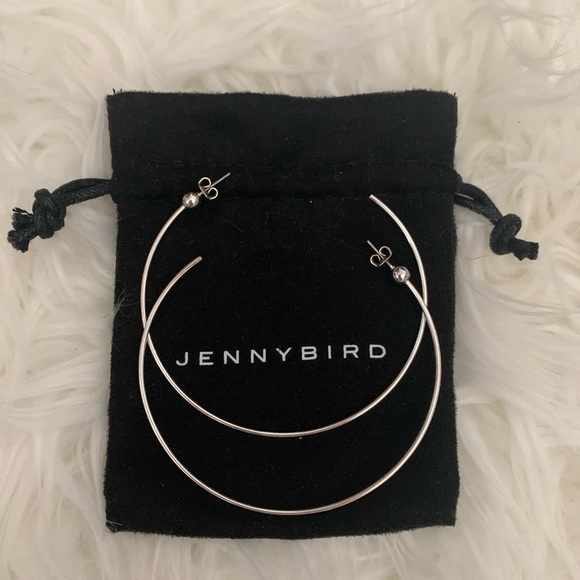 Jenny Bird Jewelry - Jenny Bird Silver Medium Icon Hoops